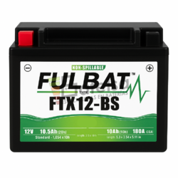 Bater�a AGM Moto FQS FTX12-BS | 12V 10,5A EN180A